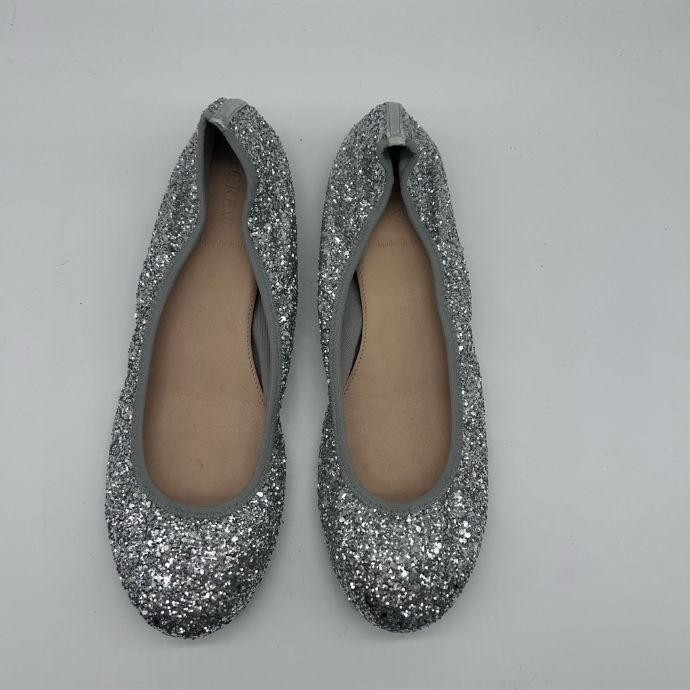 J.Crew Lula Glitter Ballet Flats 9